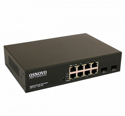 PoE коммутатор Gigabit Ethernet SW-80802(150W)