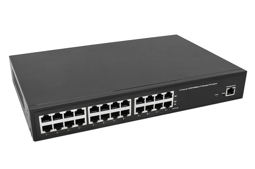 NS-PI-12G-L Управляемый PoE-инжектор Gigabit Ethernet на 12 портов. Соответствует стандартам PoE IEE