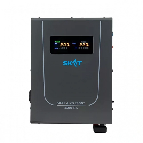 Бастион SKAT-UPS 2500T ИБП, Линейно-интерактивный, 220 В, 2500 ВА, работает от 1 внешней АКБ